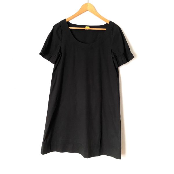 Theory Black Ruffle Sleeve Dress- Size 10 on Sale