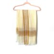 No Brand White Brown Gold Scarf on Sale