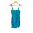 Venus Teal Ruched Tank or Strapless Dress- Size 2 (removable straps) Hot on Sale