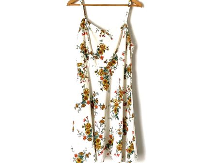 Old Navy White Floral Dress- Size L on Sale