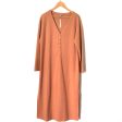 ASOS Camel 1 4 Faux Button Up Sweater Dress with Side Slits NWT- Size 12 Online