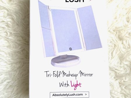 Absolutely Lush Tri Fold Makeup Mirror With Light For Discount