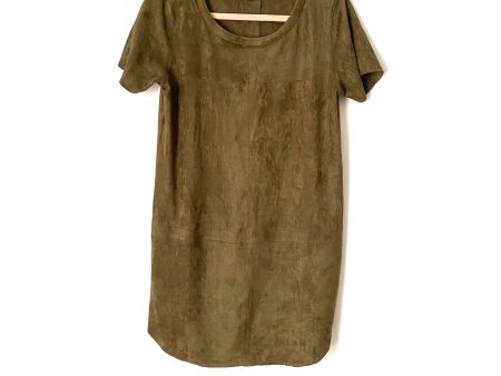 Vici Olive Green Suede Dress- Size M Cheap