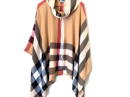 Jordann *monogrammed* Burberry Print Poncho Hot on Sale