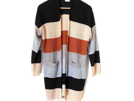 Debut Colorblock Knit Open Cardigan- Size S M on Sale