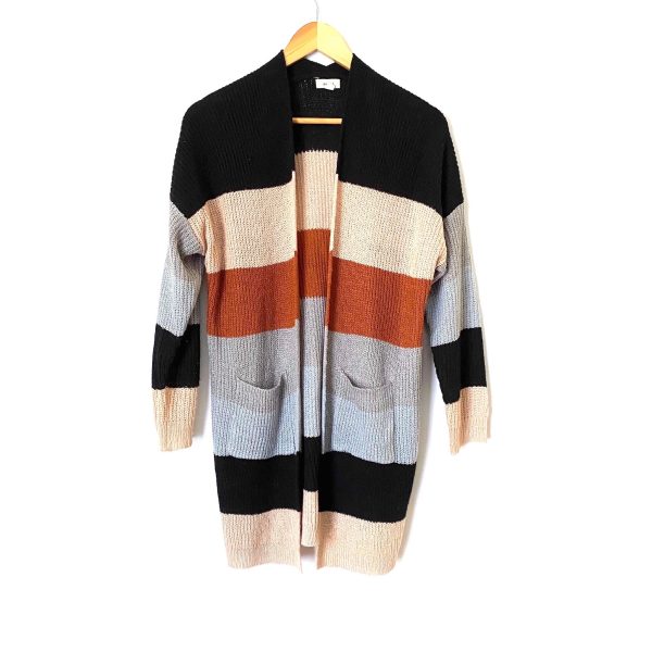 Debut Colorblock Knit Open Cardigan- Size S M on Sale