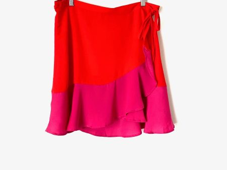 Summersalt Red and Pink Wrap Skirt- Size L (we have matching bathing suit, see notes) For Discount