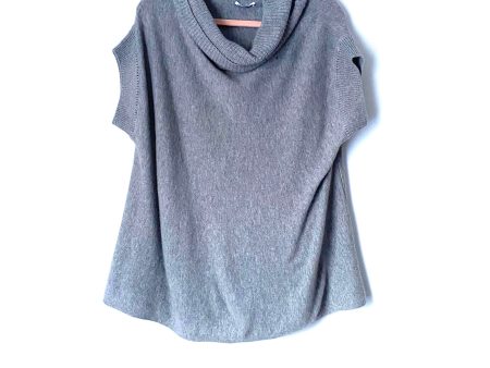 Vince 100% Cashmere Grey Turtleneck Short Sleeve Top- Size XS (See notes) Fashion