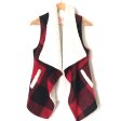 Pink Lily Sherpa Lined Red Black Plaid Vest- Size S Hot on Sale