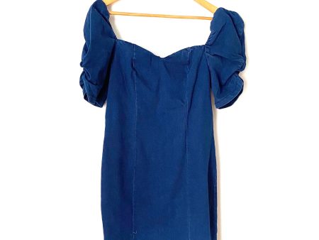 Tea & Cup Denim Puff Sleeve Dress NWT- Size M Sale