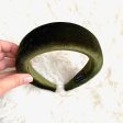 Green Velvet Padded Headband Fashion