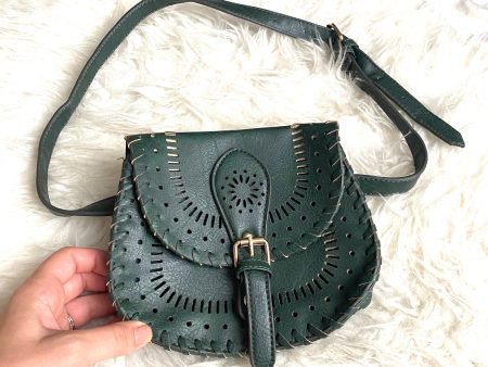 No Brand Green Leather Saddle Bag on Sale