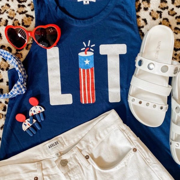 Tipsy Elves  Lit  Graphic Tank- Size S For Cheap