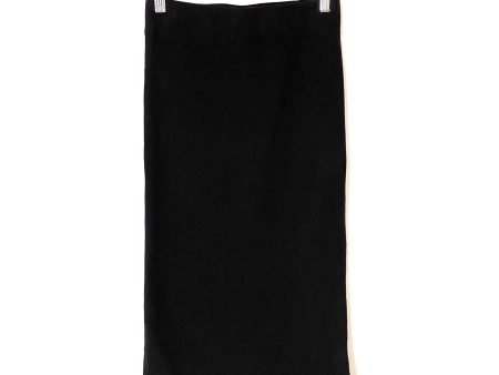 Vici Black Ribbed Fitted Skirt- Size M Online Sale