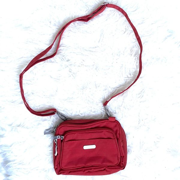 Baggallini Red Crossbody Bag with Belt Loops Cheap