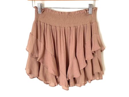 Vestique Smocked Waist Ruffled “Bali Bound” Skort (shorts underneath) NWT- Size S For Cheap