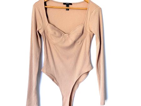 Forever 21 Ribbed Long Sleeve Bodysuit- Size M Discount