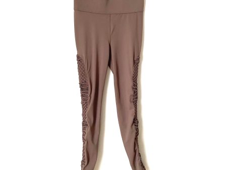 Carbon 38 Brown Macrame Leggings- Size M (we have matching top, Inseam 27”) on Sale