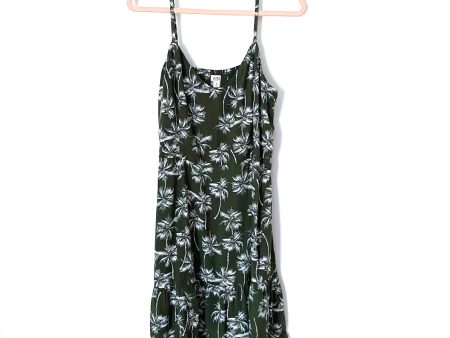 A New Approach Olive Palm Tree Print Dress- Size XL Discount