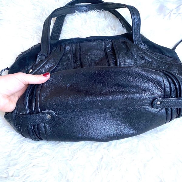 Elliott Lucca Black Leather Large Handbag (see notes) on Sale