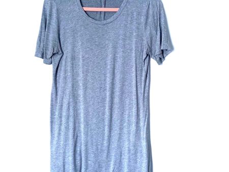 Splendid (A Pea In The Pod) Grey Ribbed Back Short Sleeve Top- Size S (Jana) Cheap