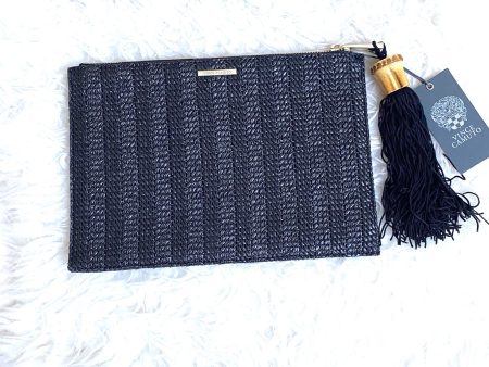 Vince Camuto Black Tassel Clutch NWT For Sale