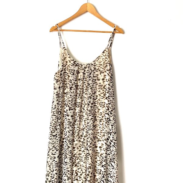 Aura Ivory Leopard Pocket Maxi Dress- Size L (sold out online) Fashion