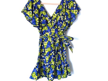 ASOS Floral Ruffle Sleeve Belted Dress- Size 4 Fashion