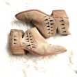 Vince Camuto Tan Suede Side Cut Out and Zipper Back Booties- Size 9 For Cheap