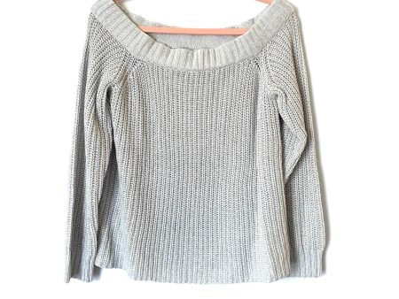 American Eagle Grey Off the Shoulder Sweater NWT- Size M Supply