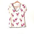 Soma Flamingo Print V Neck Pajama Top NWT- Size XS (sold out online) Online Hot Sale