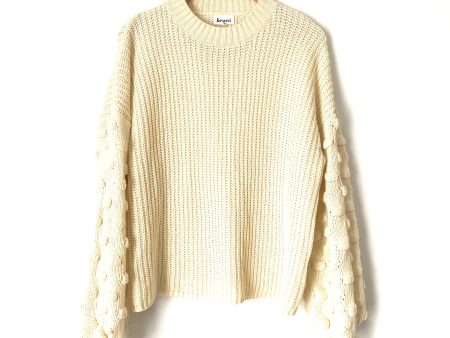 &Merci Cream Sleeve Detail Knit Sweater - Size S Supply