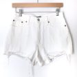 Abercrombie & Fitch White Cut Off Shorts- Size 26 2 Online Hot Sale