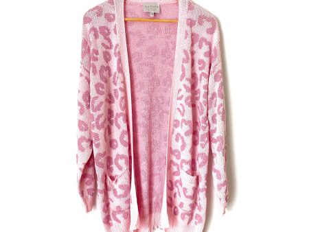 Hayden Pink Animal Print Open Cardigan- Size S M Cheap