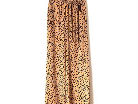 Essue Animal Print Flowy Paperbag Waist Pants NWT- Size S Discount