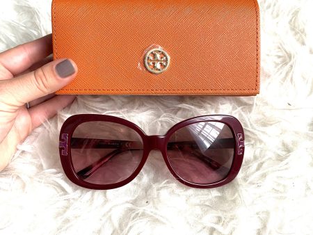 Tory Burch Bordeaux Sunglasses with Case (GREAT CONDITION) For Discount