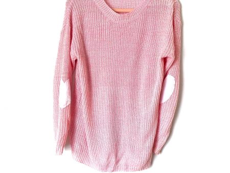 No Brand Pink Heart Knit Sweater- Size ~ M Online now