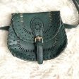 No Brand Green Leather Saddle Bag on Sale