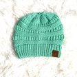 C.C Turquoise Open Top Bun Hat Online now