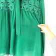 Vici Green “Plaza Lace” Tie Collar Top- Size L (see notes) For Discount