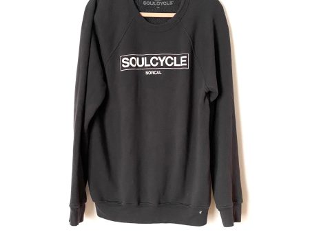 Soul Cycle Black Graphic Sweatshirt- Size L For Cheap