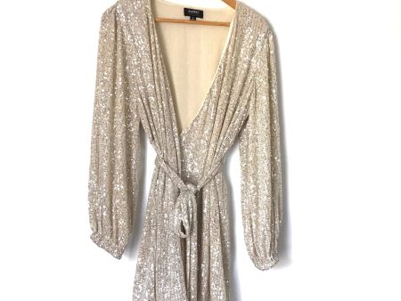 Audrey 3+1 Sequins Wrap Dress- Size S Supply