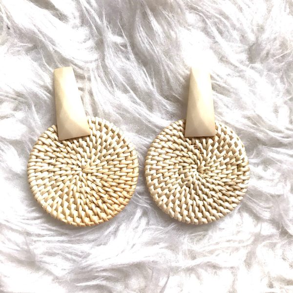 Kenneth Lane Drop Circle Earrings For Sale