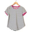 Nine West Black and White Striped Tee- Size XS Sale