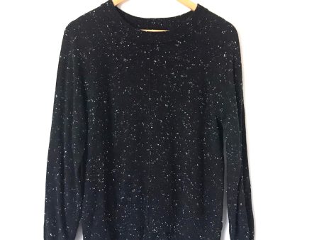 Lou & Grey for LOFT Black and White Speckled Sweatshirt- Size XS (we have matching sweatpants) on Sale