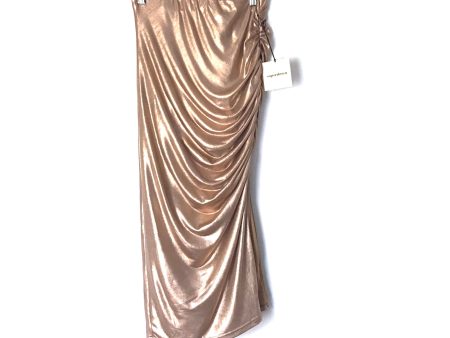 Superdown Rose Gold Side Ruching with Slit Skirt NWT- Size M Cheap