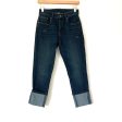 Venus Dark Wash Cuffed Jeans- Size 2 (Inseam 24”) on Sale