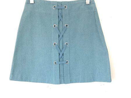 Lulus Light Wash Denim Skirt- Size XS Supply