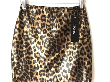 Blanc Leopard Print Mini Skirt NWT- Size S For Discount