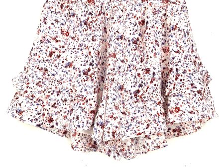 Pink Lily Floral Ruffle Shorts- Size S For Sale